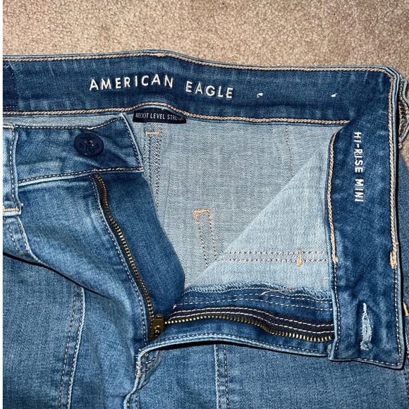 American Eagle Womens Hi-Rise Mini Jean Skirt size 6 - Picture 3 of 7